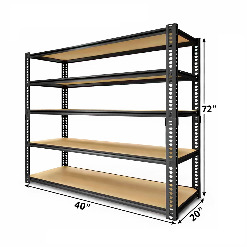 Heavy Duty 5-Tier Metal Shelving Unit Adjustable Garage Shelves Utility Rack