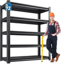 72" H Garage Shelving Heavy Duty 3000 LBS 5 Tier Storage Shelves Adjustable